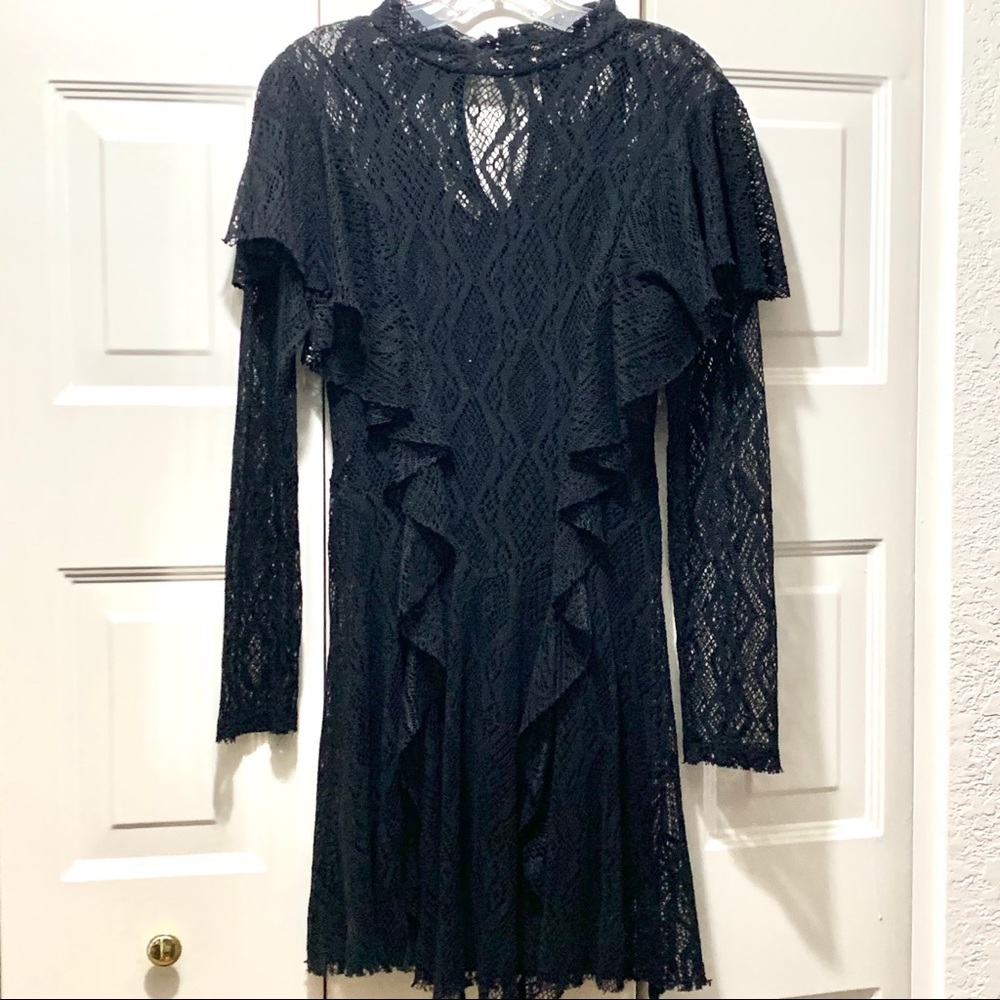 Black lace Free People dress